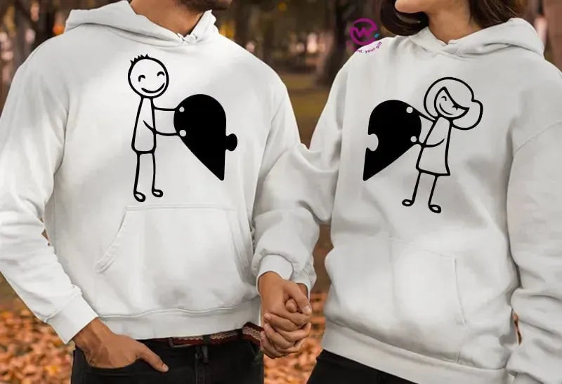 Couple Hoodie-Couples Icons - WE PRINT