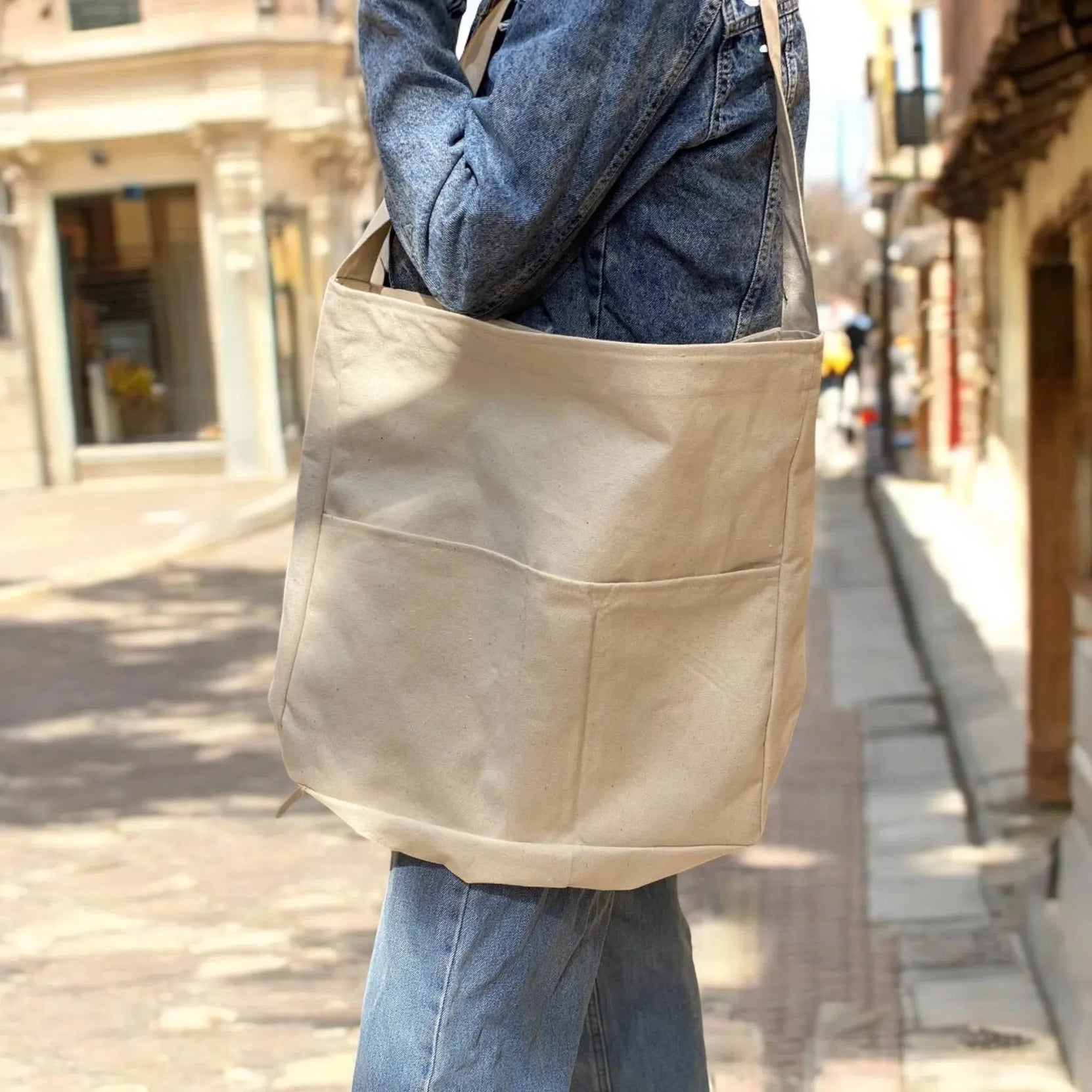 Cross Tote Bag -Customization Option - WE PRINT