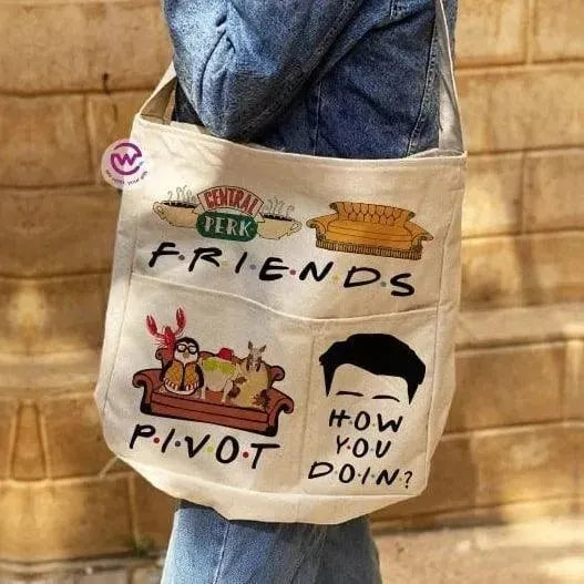 Cross Tote Bag - Friends - WE PRINT