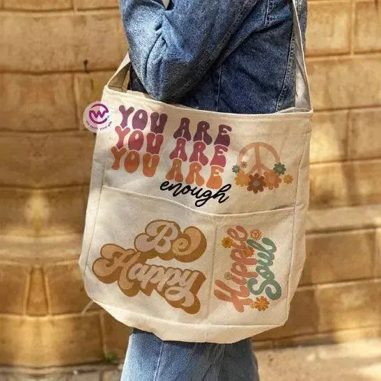 Cross Tote Bag - Motivation - WE PRINT