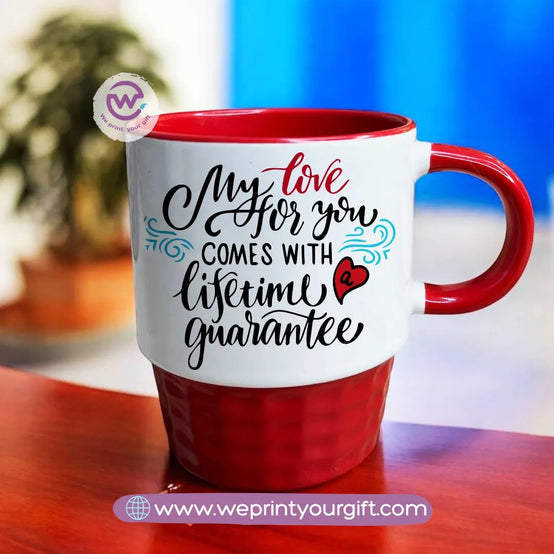 Custom Mug-Ribbed -Valentine - WE PRINT
