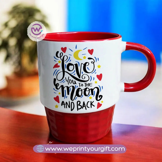 Custom Mug-Ribbed -Valentine - WE PRINT