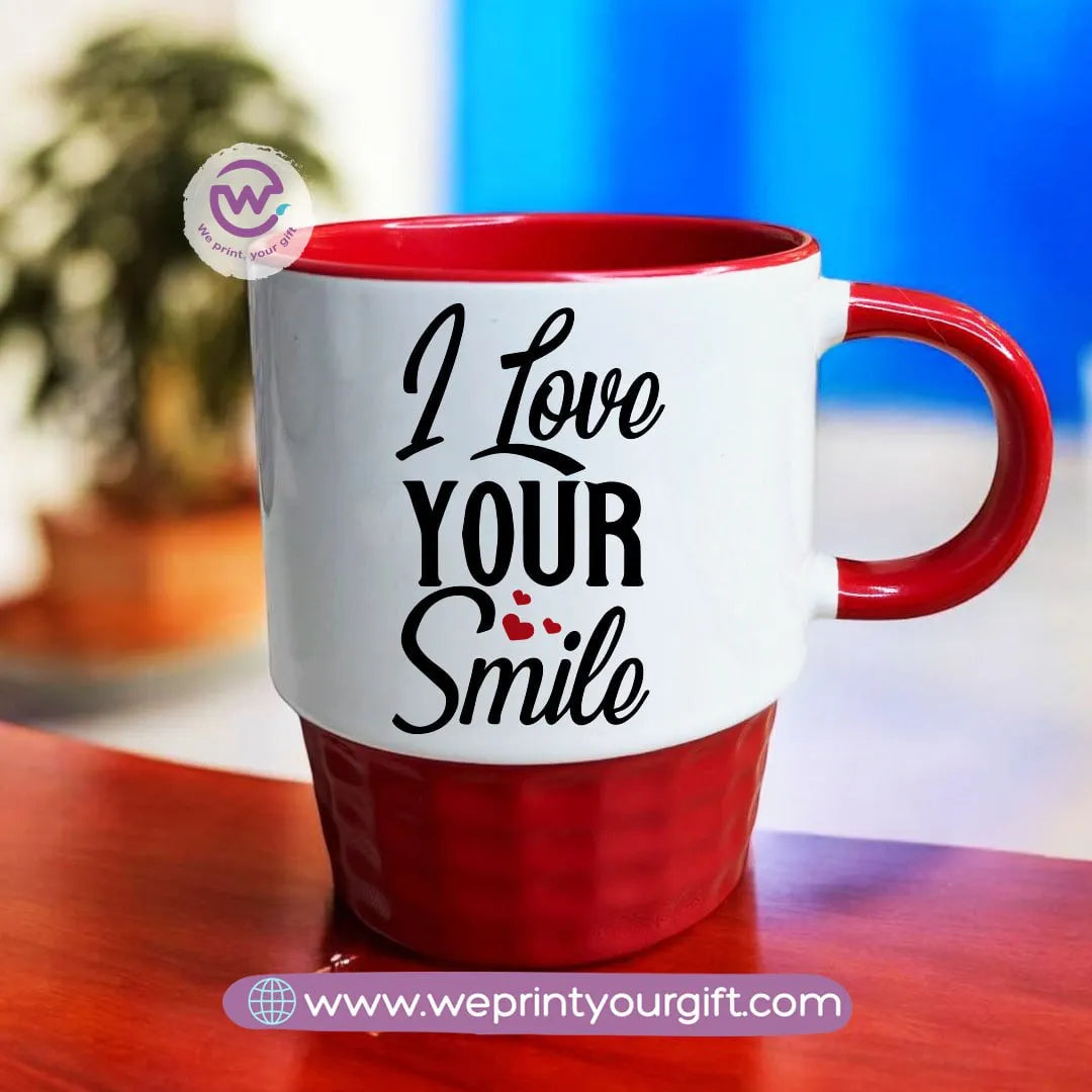 Custom Mug-Ribbed -Valentine - WE PRINT