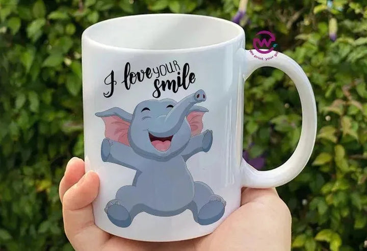 Custom Mugs-Ordinary-Elephant Designs - WE PRINT