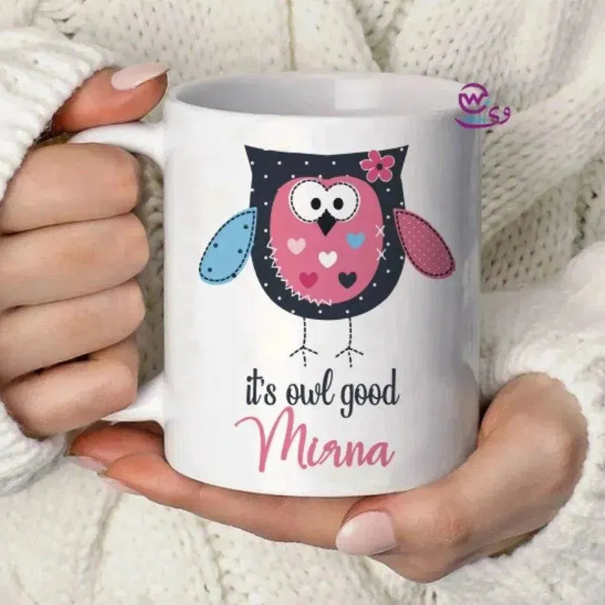 Custom Mugs-Ordinary- Owl - WE PRINT