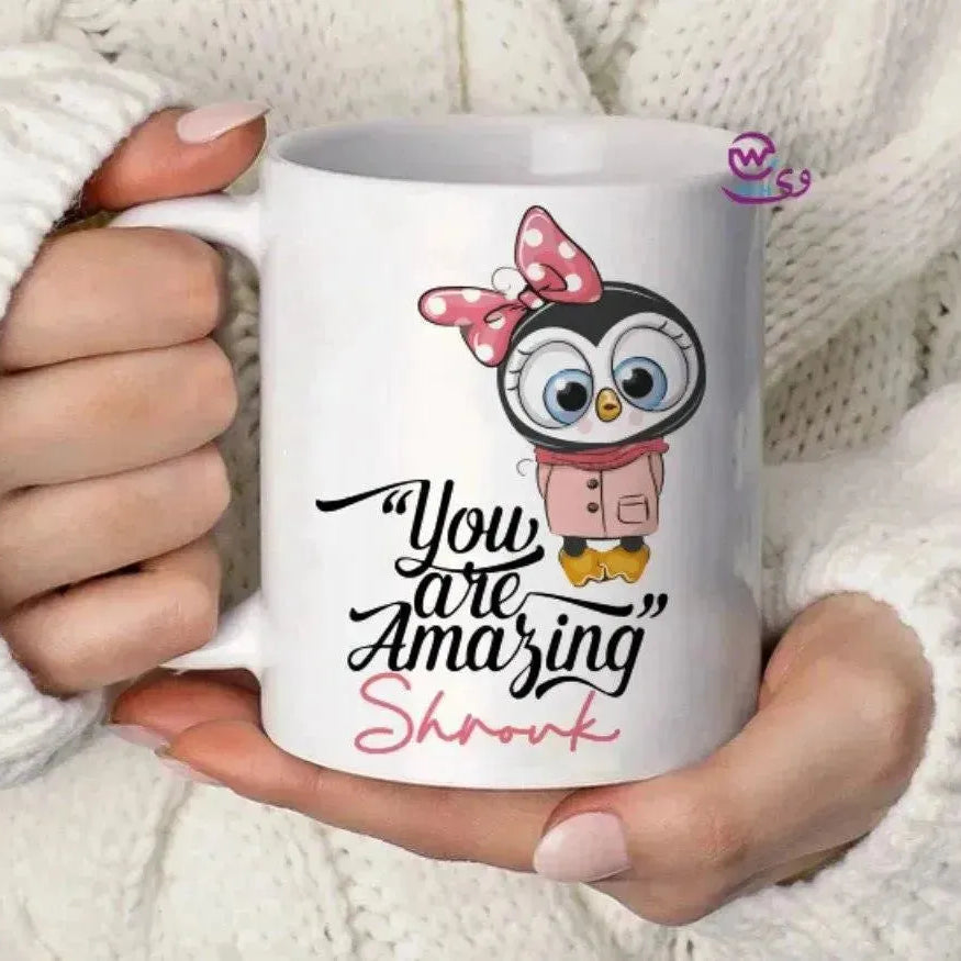 Custom Mugs-Ordinary- Owl - WE PRINT