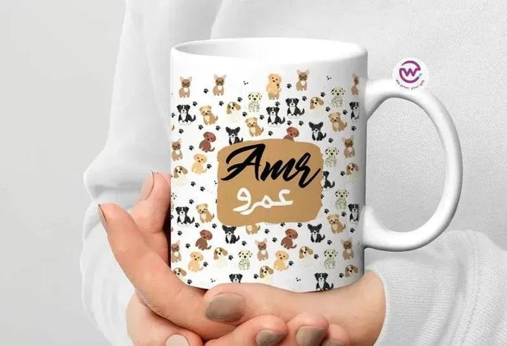 Custom personalized mugs -Names-C - WE PRINT