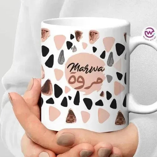 Custom personalized mugs -Names-C - WE PRINT
