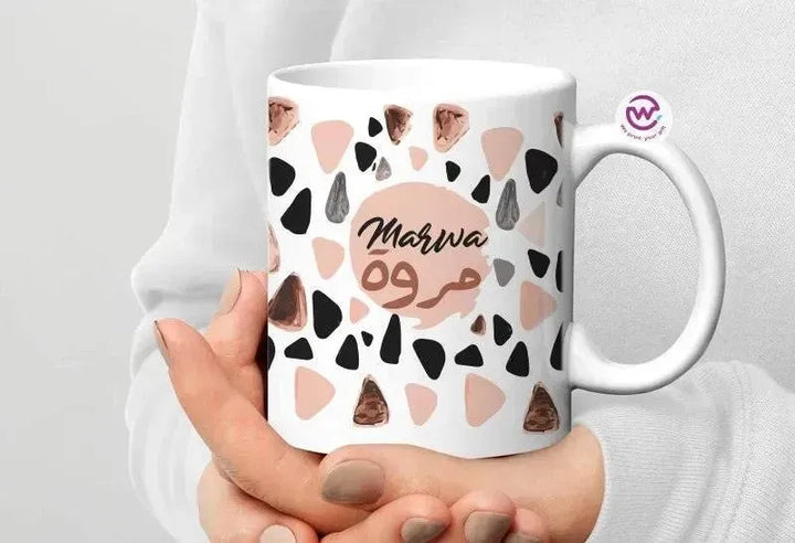 Custom personalized mugs -Names-C - WE PRINT