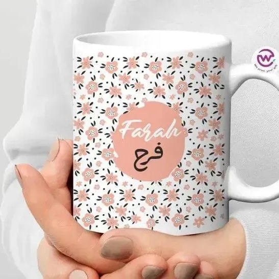 Custom personalized mugs -Names-C - WE PRINT