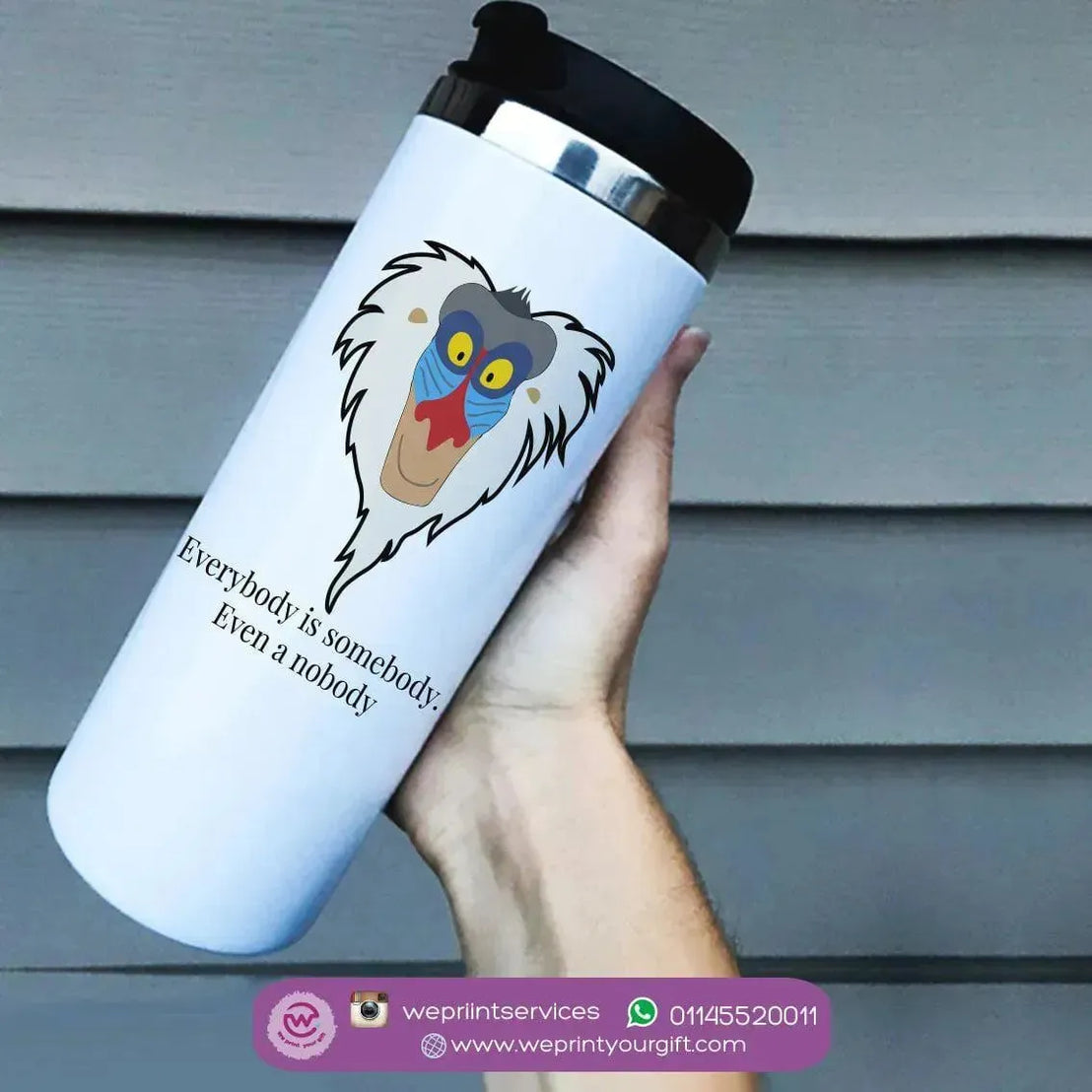 Custom Starbucks Mug - Stainless Steel - Lion King - WE PRINT