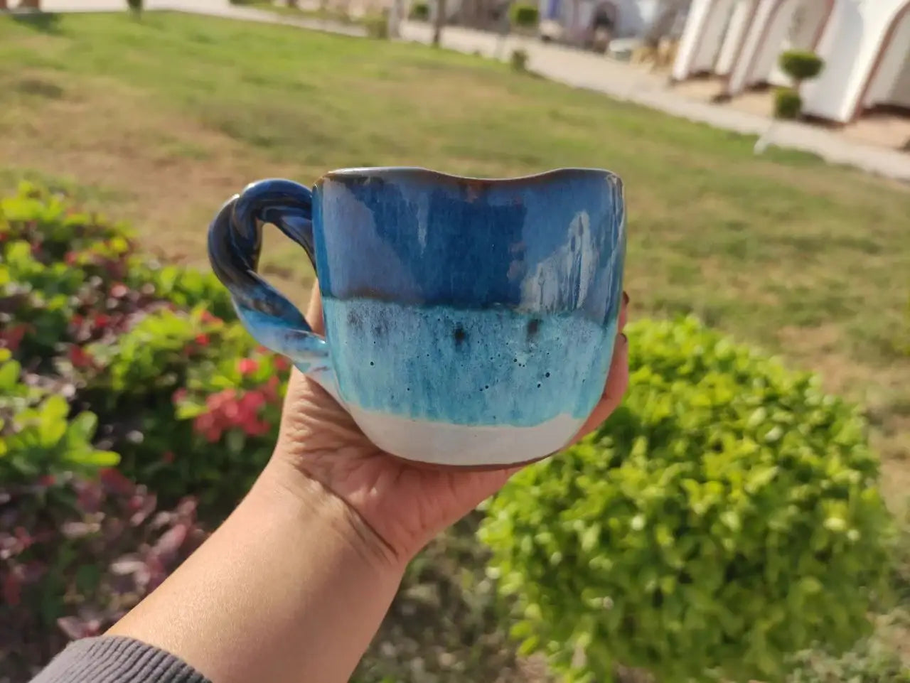 The Sea Handmade Pottery Mug – 300 ml- Customization Options - WE PRINT
