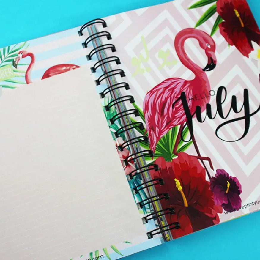 Daily Agenda-Agenda - ( 91 Papers -182 pages )-Flamingos - WE PRINT