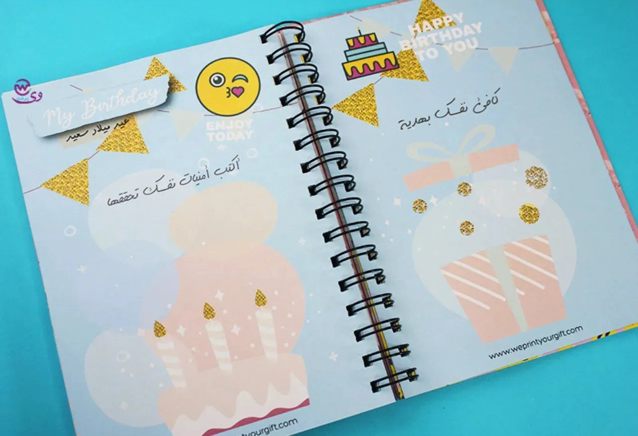 Daily Agenda-Agenda - ( 91 Papers -182 pages )-Flamingos - WE PRINT