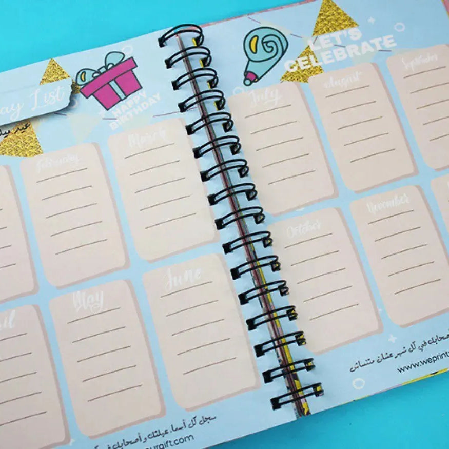 Daily Agenda-Agenda - ( 91 Papers -182 pages )-Flamingos - WE PRINT