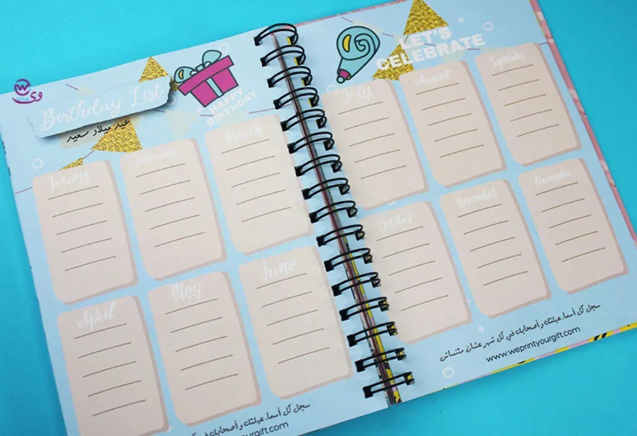 Daily Agenda-Agenda - ( 91 Papers -182 pages )-Flamingos - WE PRINT