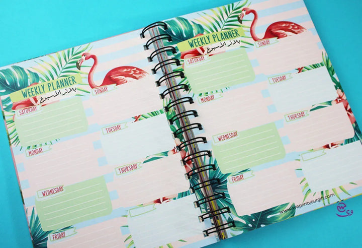 Daily Agenda-Flamingos - WE PRINT