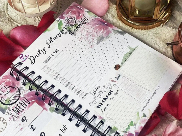 Daily planner-Blooming Flowers - WE PRINT