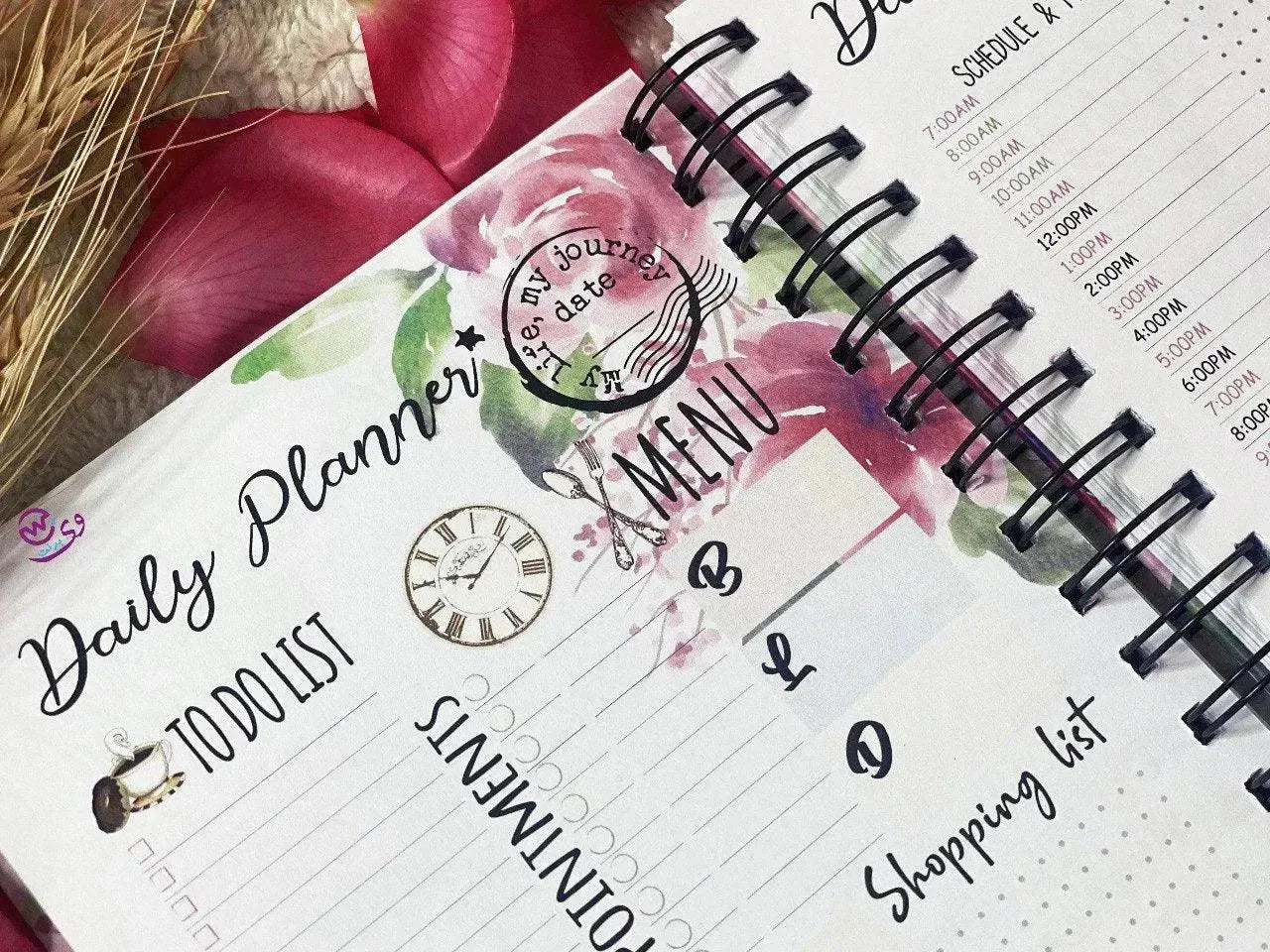 Daily planner-Blooming Flowers - WE PRINT