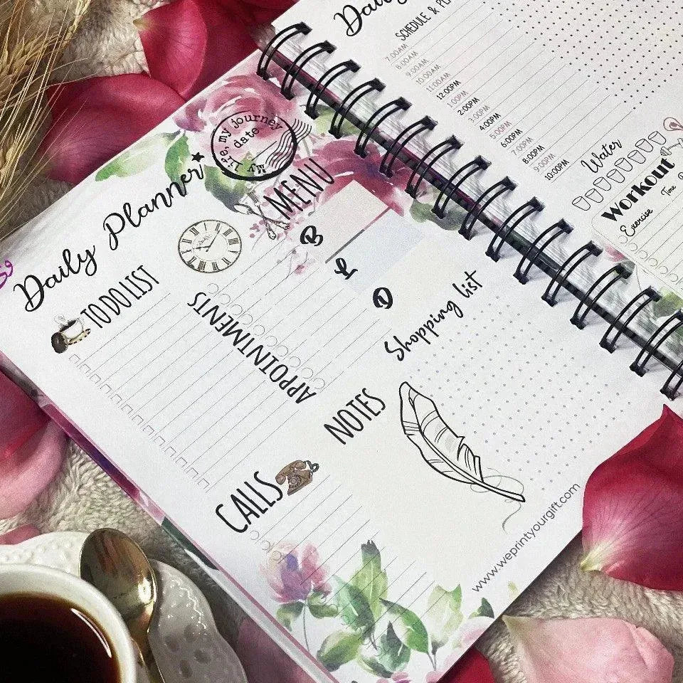 Daily planner-Blooming Flowers - WE PRINT