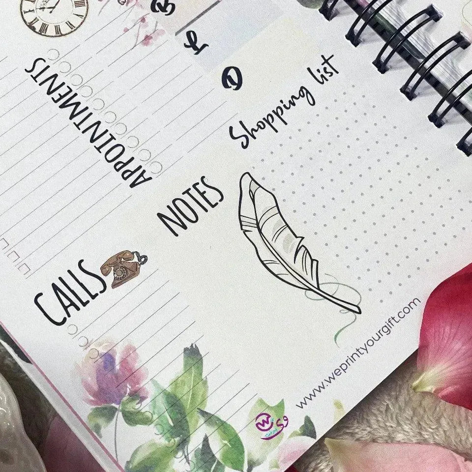 Daily planner-Blooming Flowers - WE PRINT