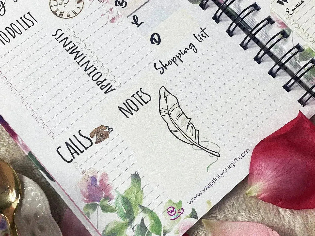 Daily planner-Blooming Flowers - WE PRINT
