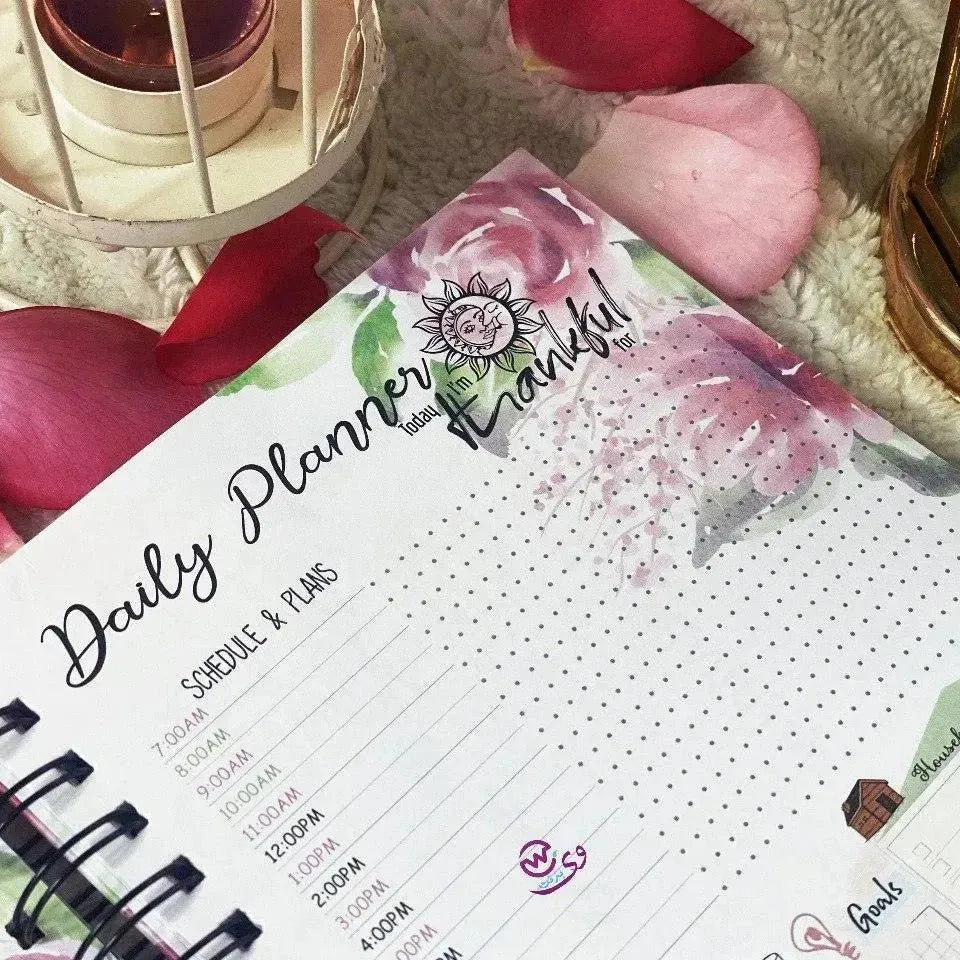 Daily planner-Blooming Flowers - WE PRINT
