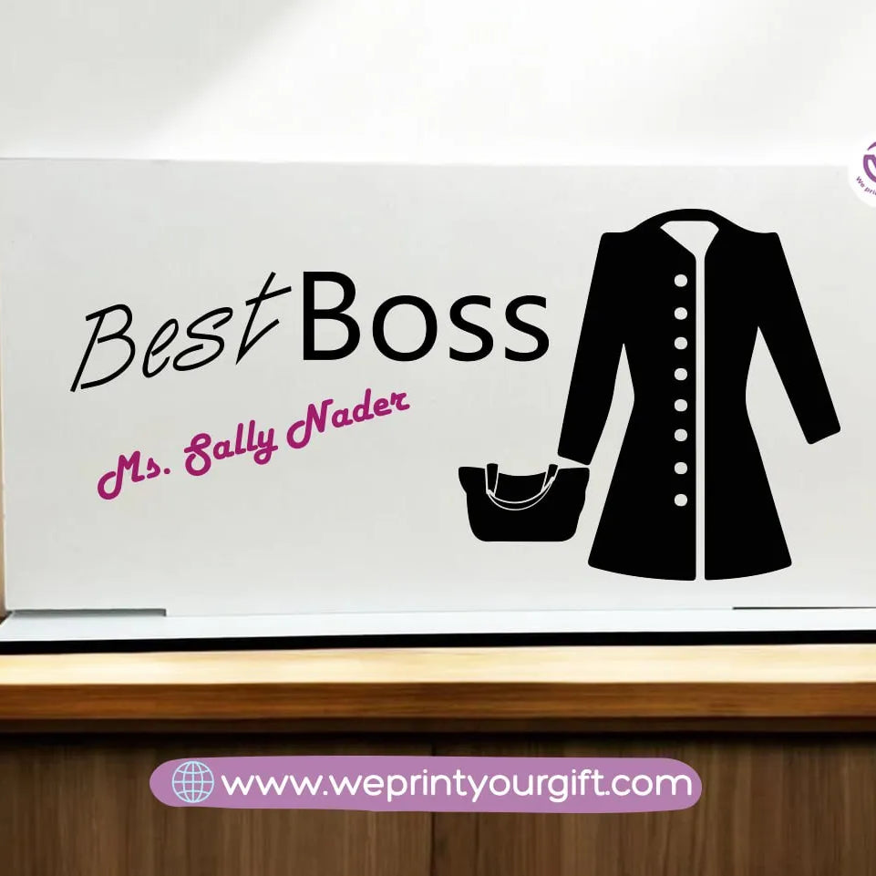 Desk Wooden Sign- Jobs - WE PRINT