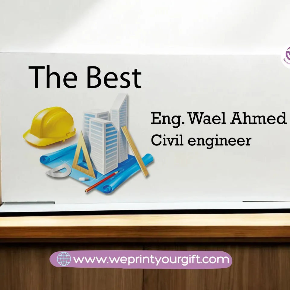 Desk Wooden Sign- Jobs - WE PRINT