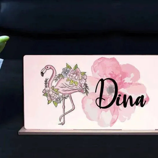 Desk Wooden Sign -Names-E - WE PRINT