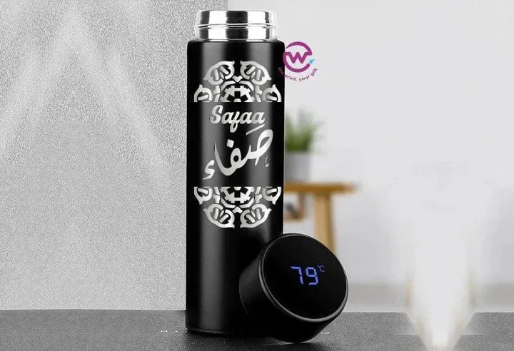 Digital Thermal Thermos - Arabic Name A - WE PRINT