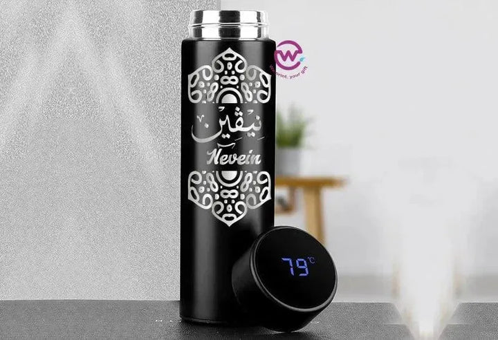 Digital Thermal Thermos - Arabic Name A - WE PRINT