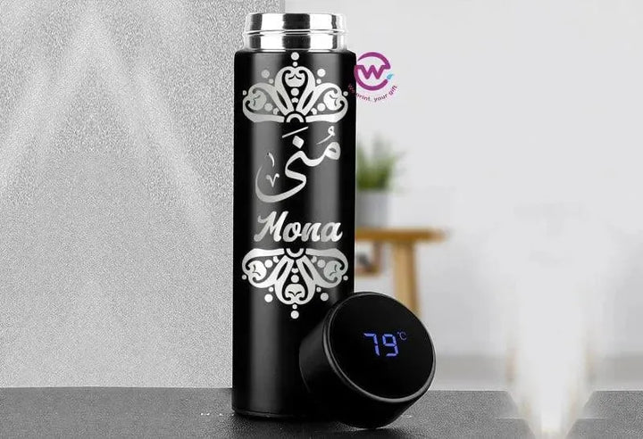 Digital Thermal Thermos - Arabic Name A - WE PRINT