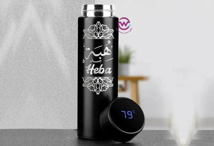 Digital Thermal Thermos - Arabic Name A - WE PRINT