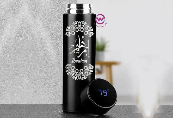 Digital Thermal Thermos - Arabic Name A - WE PRINT