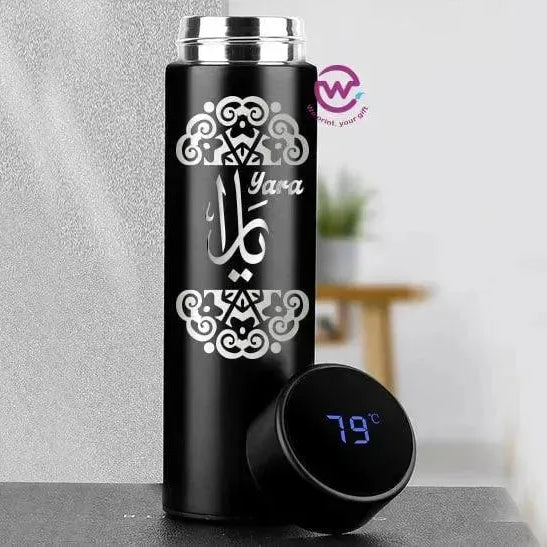 Digital Thermal Thermos - Arabic Name A - WE PRINT
