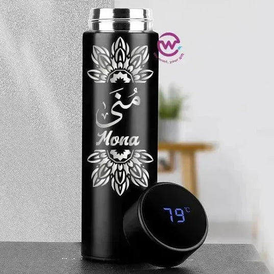 Digital Thermal Thermos - Arabic Name A - WE PRINT