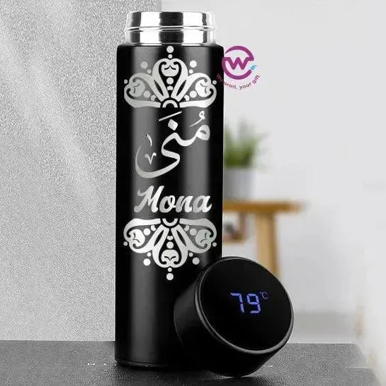 Digital Thermal Thermos - Arabic Name A - WE PRINT