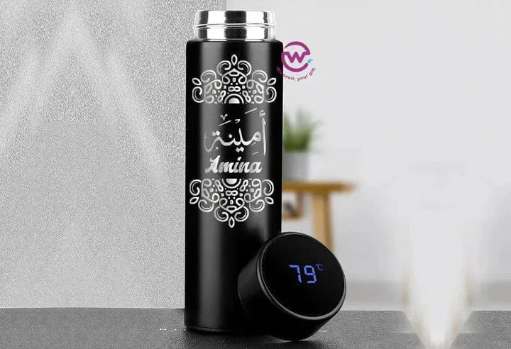 Digital Thermal Thermos - Arabic Name A - WE PRINT