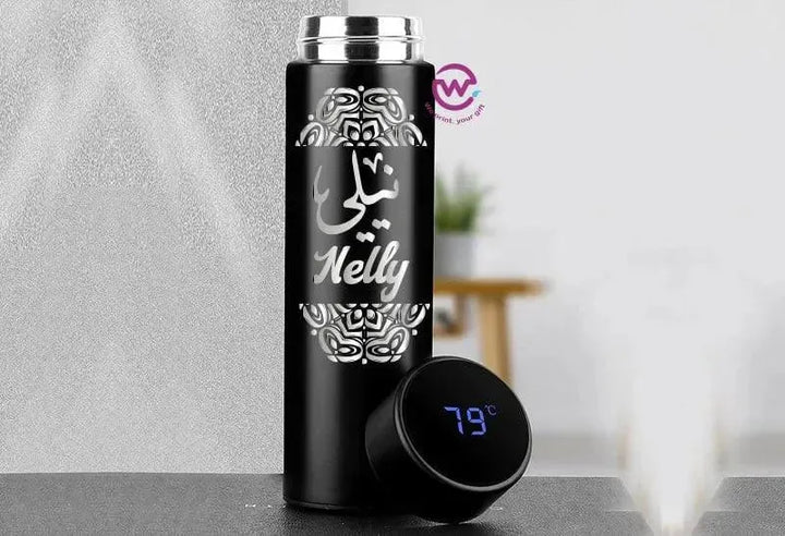 Digital Thermal Thermos - Arabic Name A - WE PRINT