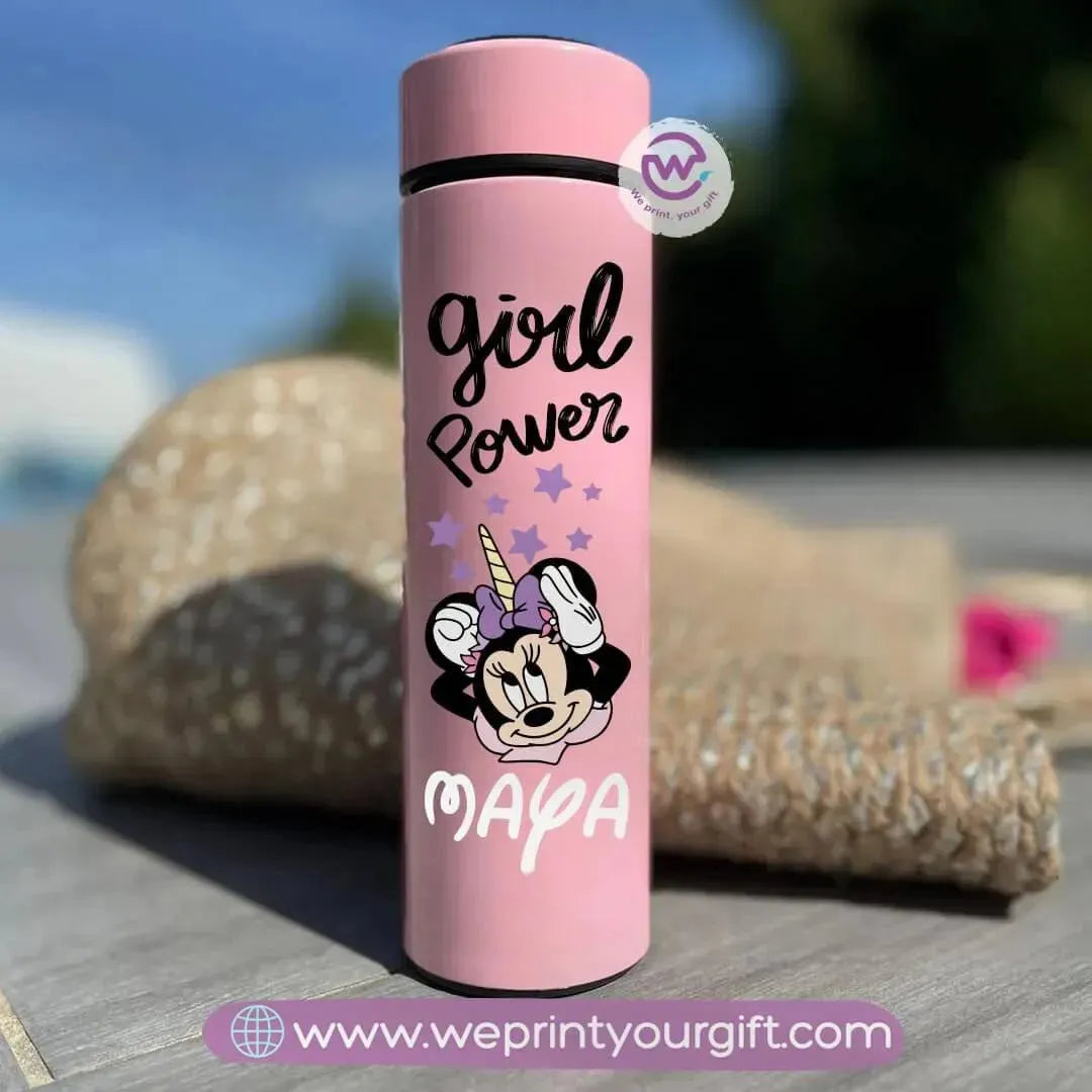 Digital Thermal Thermos-pink-Minnie mouse - WE PRINT