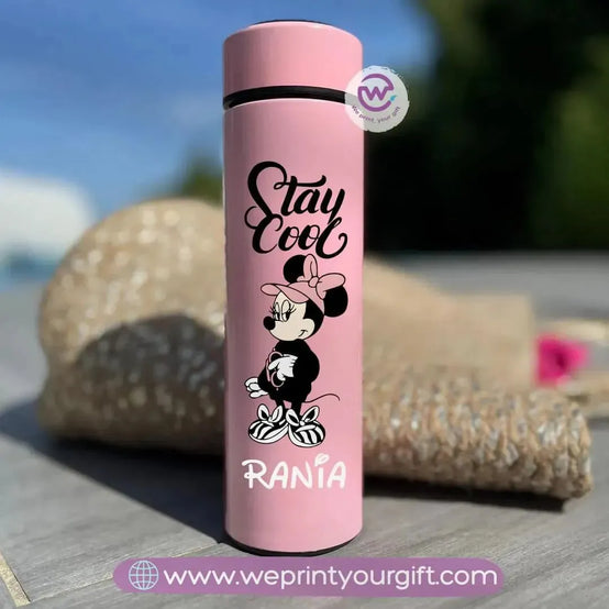 Digital Thermal Thermos-pink-Minnie mouse - WE PRINT