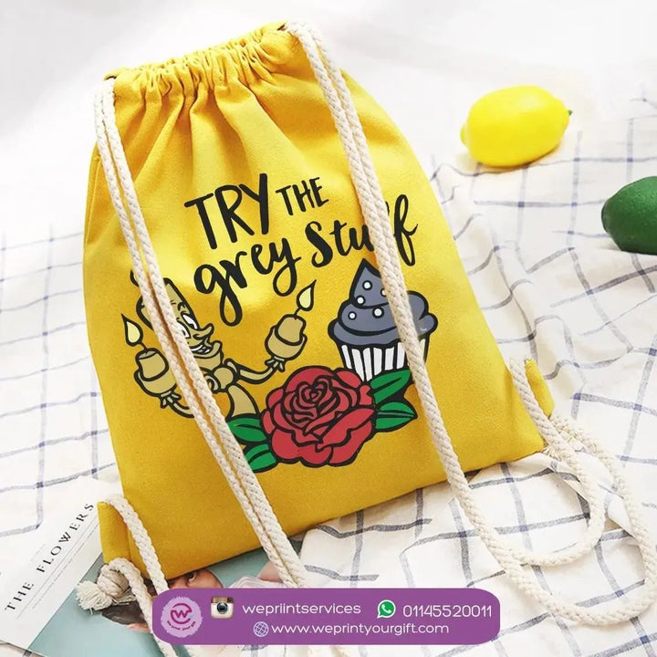 Drawstring Bag - beauty and the beast - WE PRINT