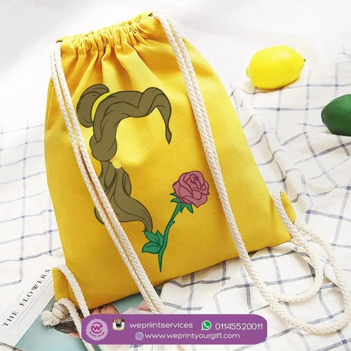 Drawstring Bag - beauty and the beast - WE PRINT