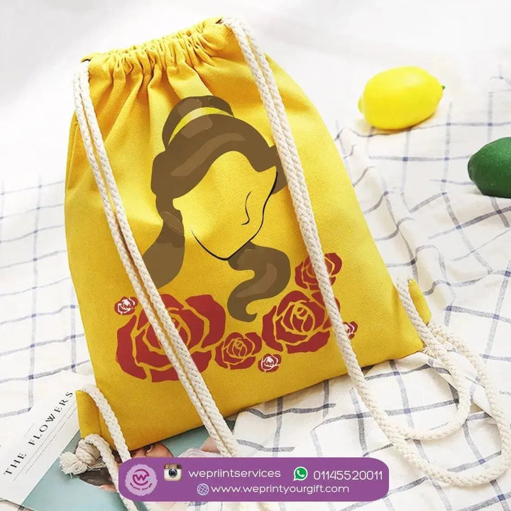 Drawstring Bag - beauty and the beast - WE PRINT