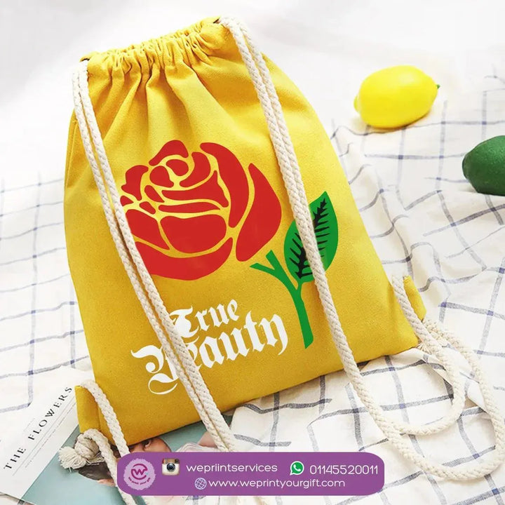 Drawstring Bag - beauty and the beast - WE PRINT