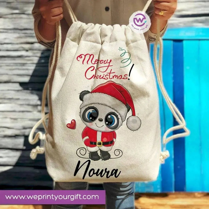 Drawstring Bag -Christmas-B - WE PRINT