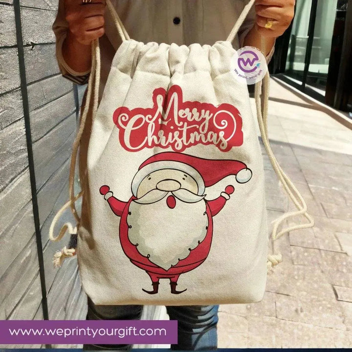 Drawstring Bag -Christmas-B - WE PRINT