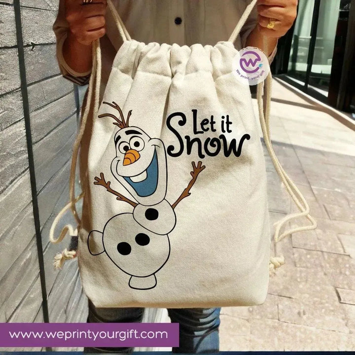 Drawstring Bag -Christmas-B - WE PRINT