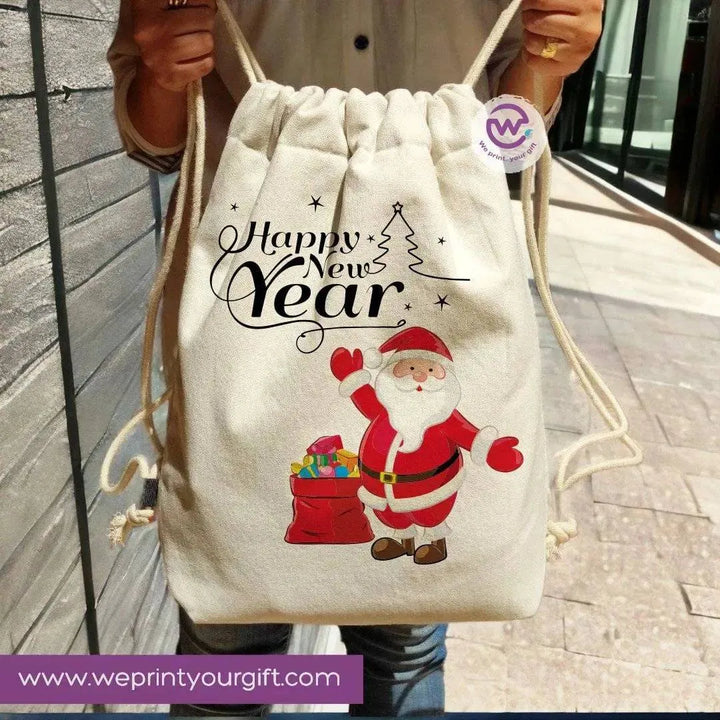 Drawstring Bag -Christmas-B - WE PRINT